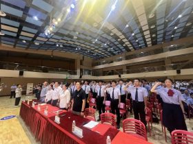五四精神啟新篇，青春逐夢向未來——?？谏礁咧袑W(xué)2025年離隊入團儀式順利舉行